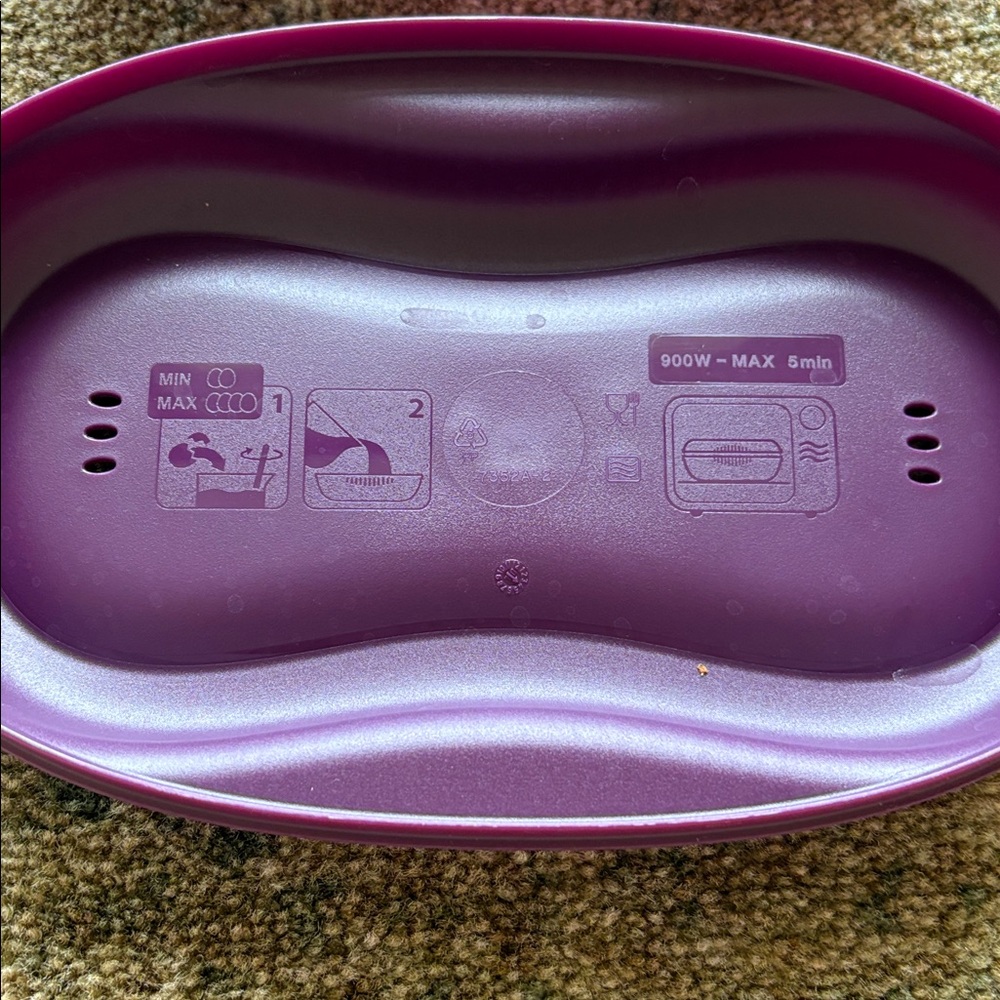 Tupperware Egg Maker Omelette Steamer Rich Purple Cooker Container - Picture 3 of 8